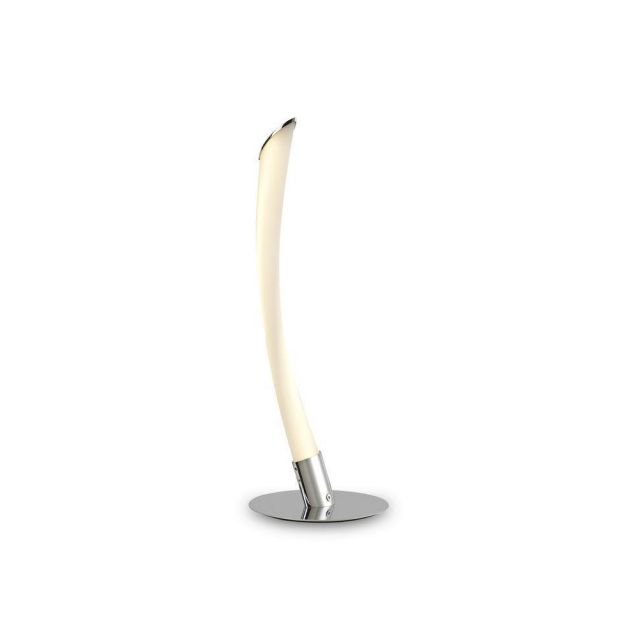Mantra M6729 Armonia 1 Light 10 Watt LED Table Lamp In White And Polished Chrome - H: 410mm