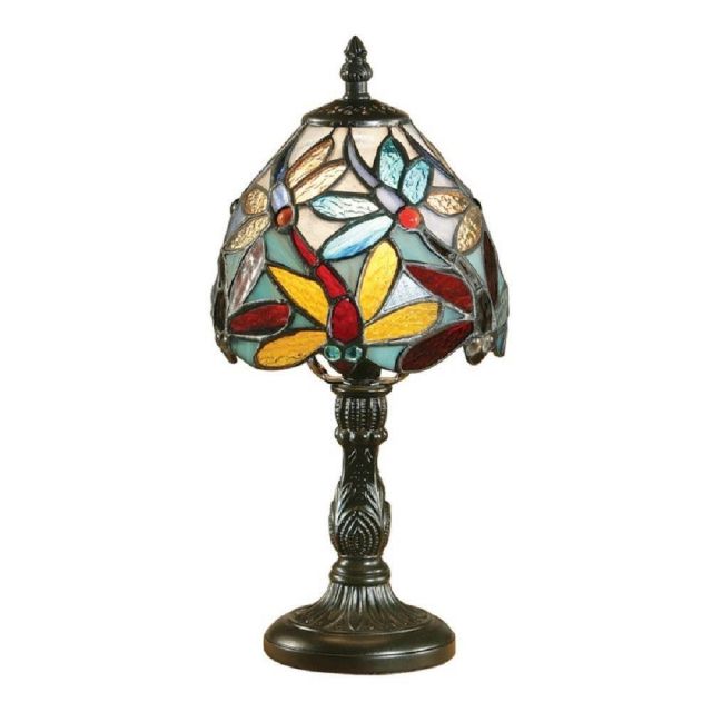 Interiors 1900 64246 Lorette Tiffany Mini Table Lamp With Shade: Height - 320mm