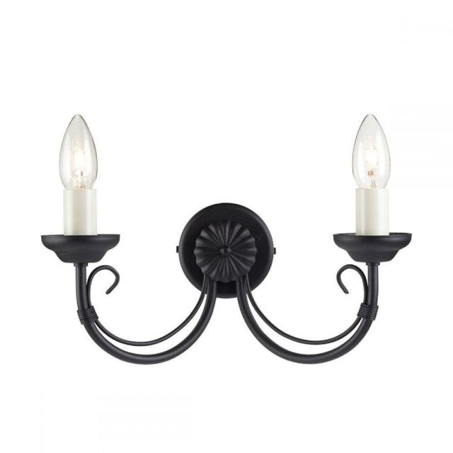 Elstead CH2 BLACK Chartwell 2 Light Wall Light In Black - Fitting Only