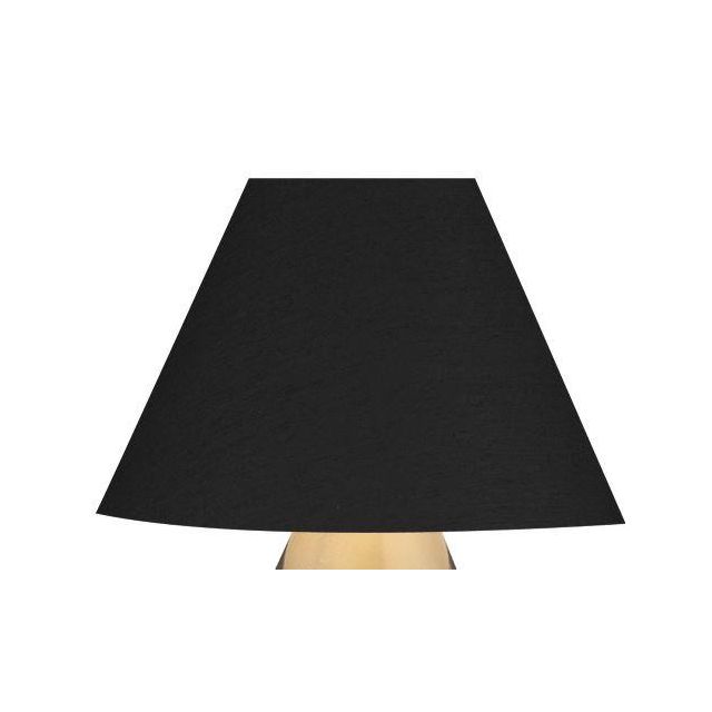 Dar S3643 Black Candle Shade With Silver Lining