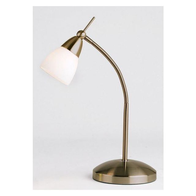 Endon 652-TLAN Touch Lamp In Antique Brass