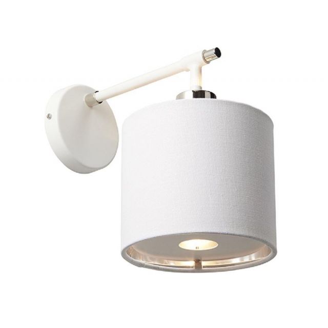 BALANCE1 WPN Balance 1 Light Wall Light In White And Polished Nickel