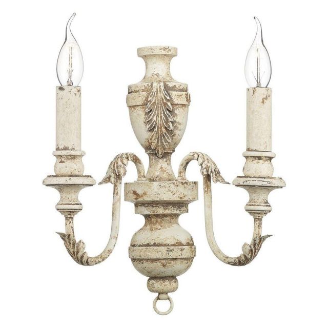 David Hunt Lighting EMI0955 Emile 2 Light Wall Light In Rustic French, Fitting Only