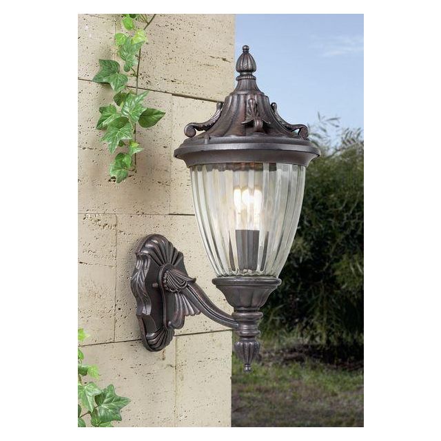 Galatea Outdoor 1 Light Aluminium Sml Uplight Wall Lantern - 3 Only