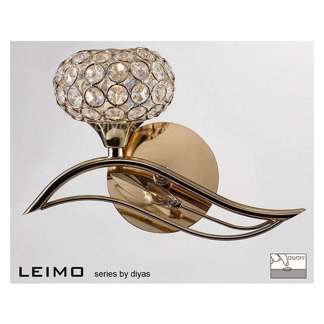 IL30961-L Leimo 1 Light Left Handed French Gold Wall Light