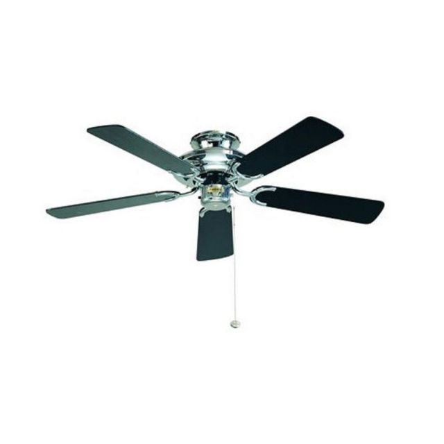 Fantasia 110651 Mayfair 42 Inch Ceiling Fan In Chrome With Gloss Black Blades