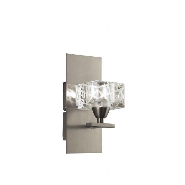 Mantra M1446SN/S Zen Sn 1 Light Switched Wall Light In Satin Nickel