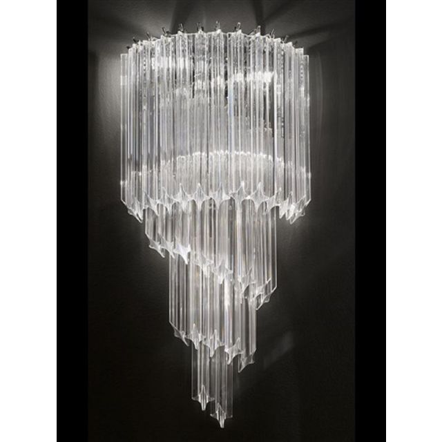 F2266/3 3 Light Crystal Wall Lamp