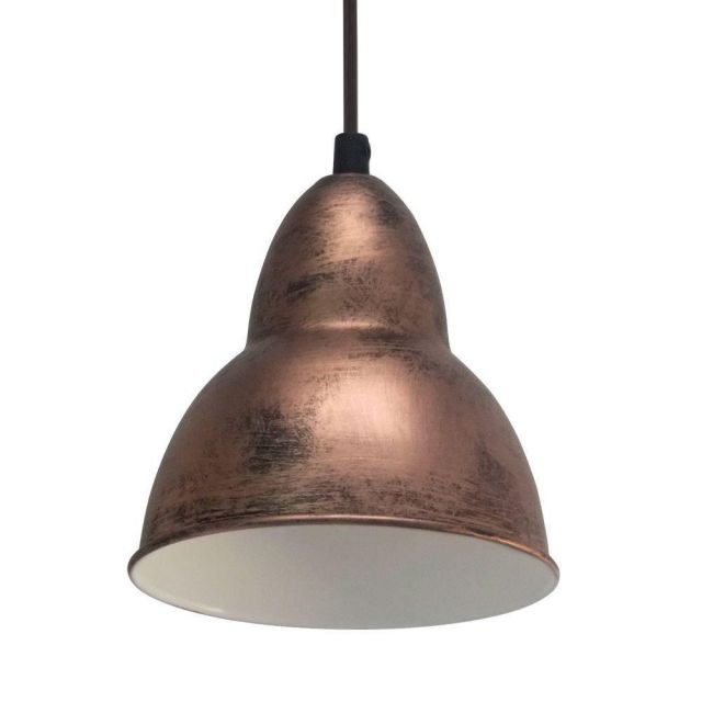 49235 Vintage Copper Pendant Ceiling Light