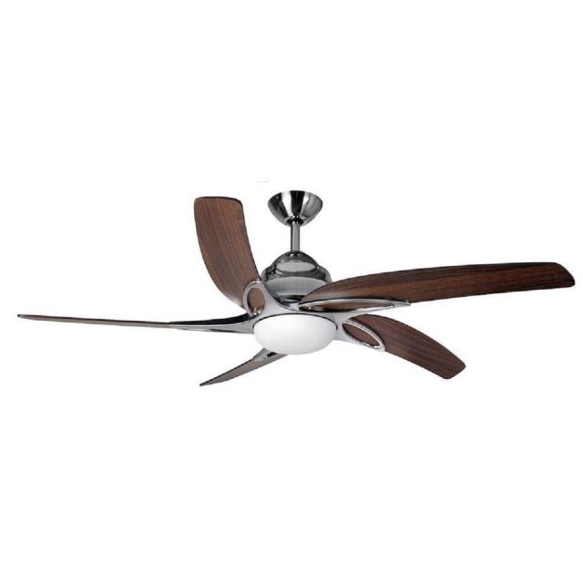 Fantasia 116103 Viper Plus 54 Inch Stainless Steel Fan With Dark Oak Blades And LED Light