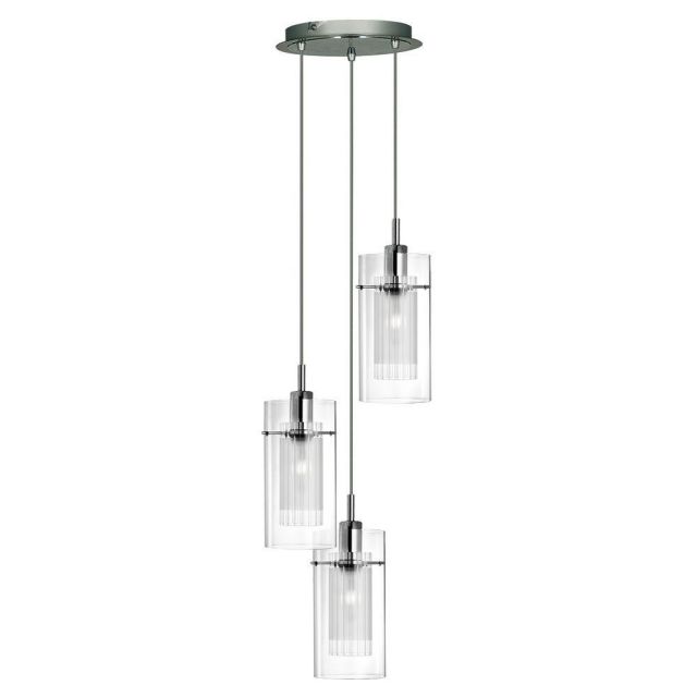 Searchlight 2300-3 Duo I, 3 Light Disc Ceiling Pendant