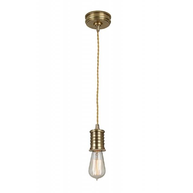DOUILLE/P AB Douille Lamp Holder Celing Pendant Light In Aged Brass (Fitting Only)