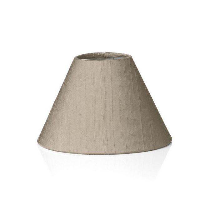 ROH0701 Rohan Taupe Silk Coolie Candle Shade