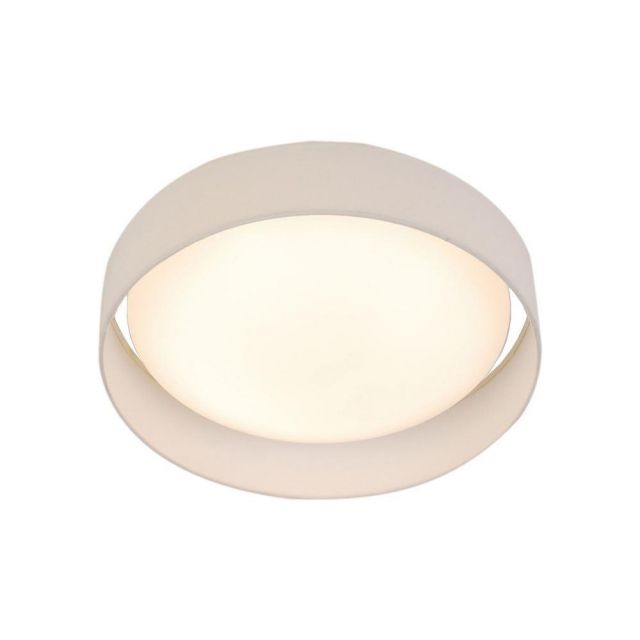 Searchlight 9371-50WH Gianna Flush Ceiling Light In White - Dia: 500mm