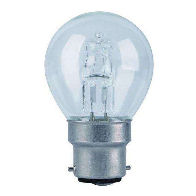 42 Watt BC(B22) Halogen Saver Clear Golfball Lamp 10 pack