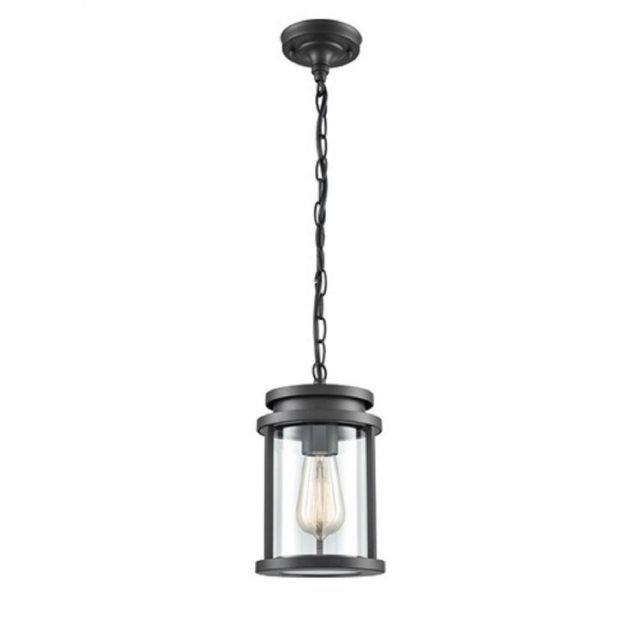 OUT6622 Exterior Outdoor Ceiling Lantern Light In Charcoal