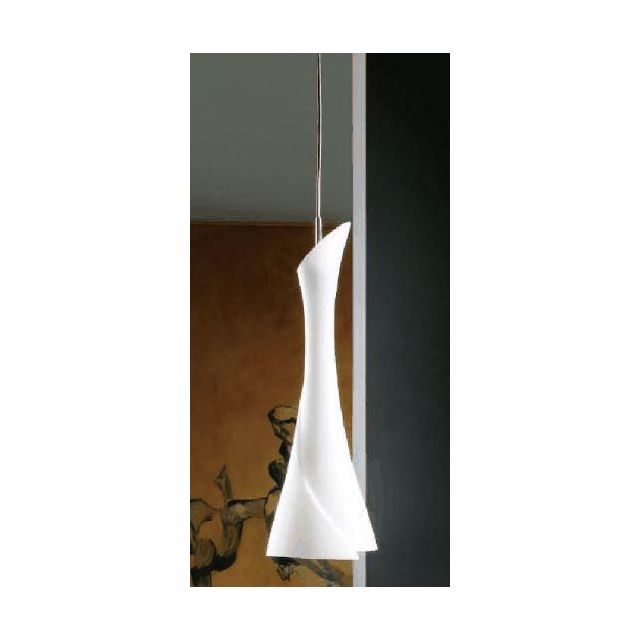 M0772 Zack 1 Lt Satin Nickel Ceiling Pendant With White Glass