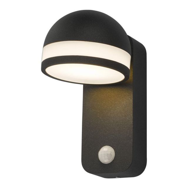 Dar TIE1539 Tien 1 Light Outdoor Wall Light In Grey And White