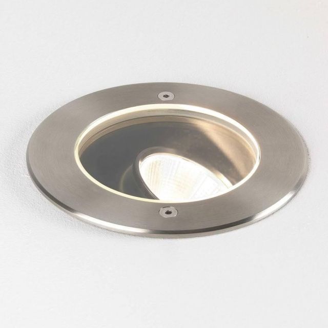 Astro 1378003 Cromarty One Light Adjustable Wall/Ground Spotlight In Brushed Stainless Steel