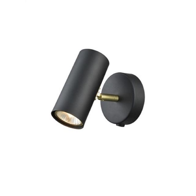 F2402-1 1 Light Wall Light In Black And Gold