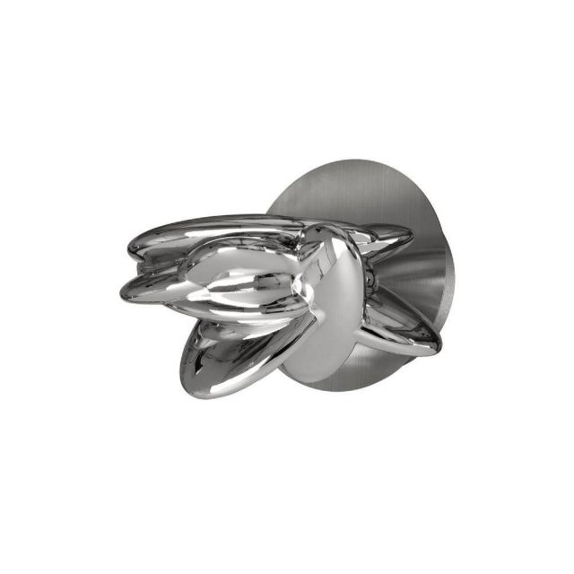 M5905 Nido 1 Light Wall Light In Chrome And Satin Nickel