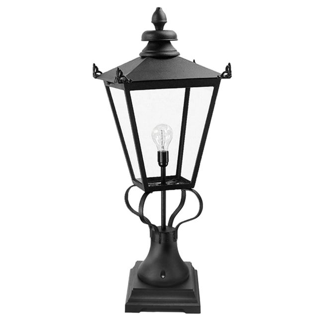 Elstead WSLN1-BLACK Wilmslow exterior pedestal lantern,