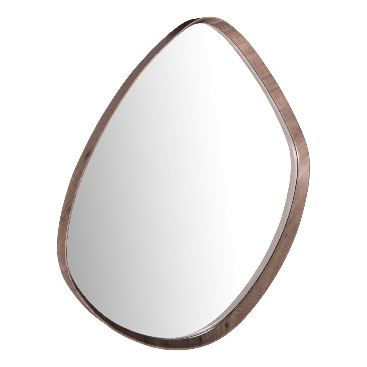 Dar Wisebuys Zuna Mirror In Brown Pine Veneer