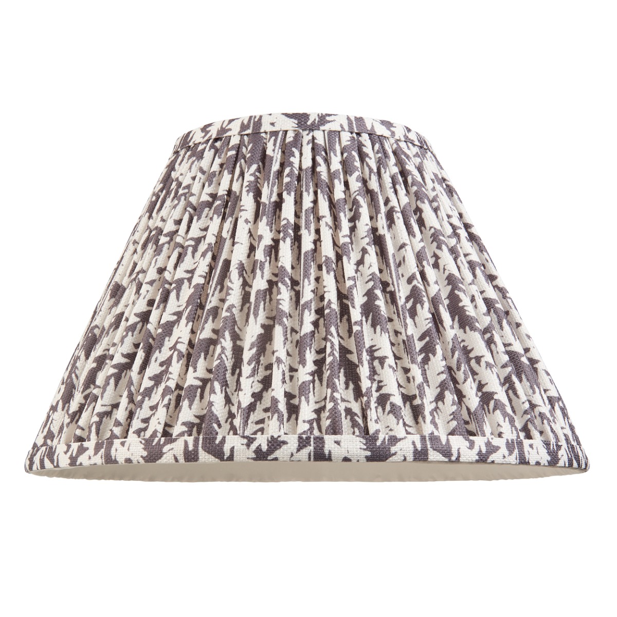 Endon 111297 Leaf Tapered Lamp Shade 30 cm In Pearl Grey