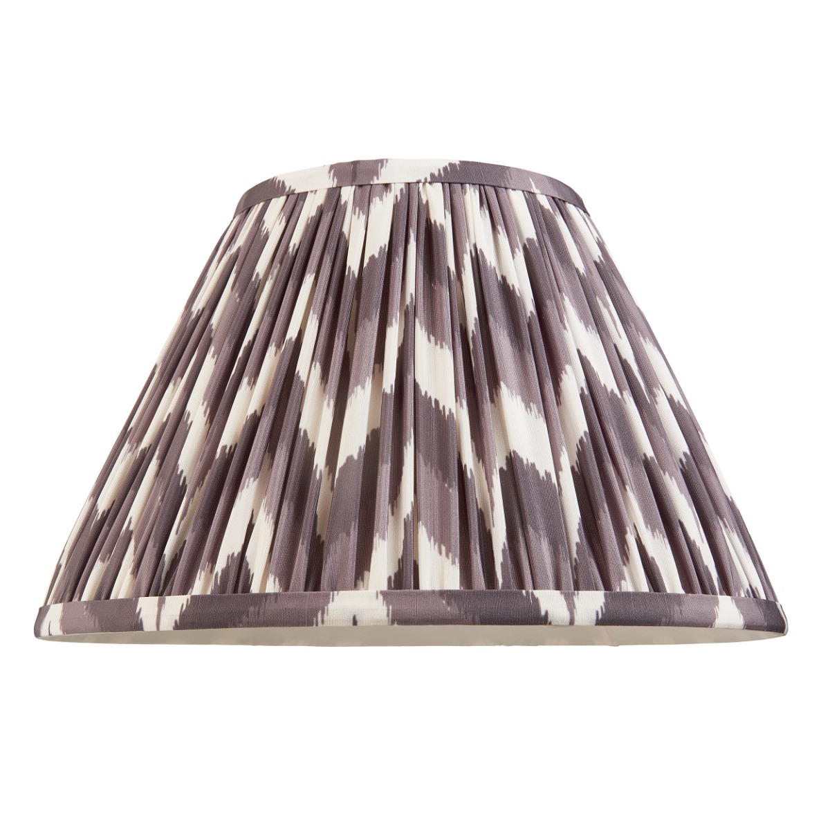 Endon 111325 Zigzag Tapered Lamp Shade 30 cm In Pearl Grey