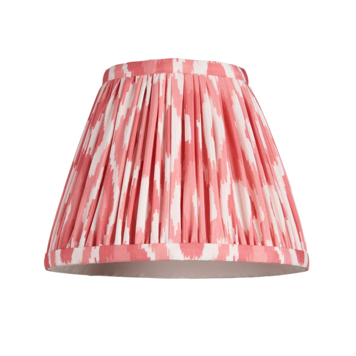 Endon 111337 Ikat Tapered Candle Clip Lamp Shade 16 cm In Coral Pink