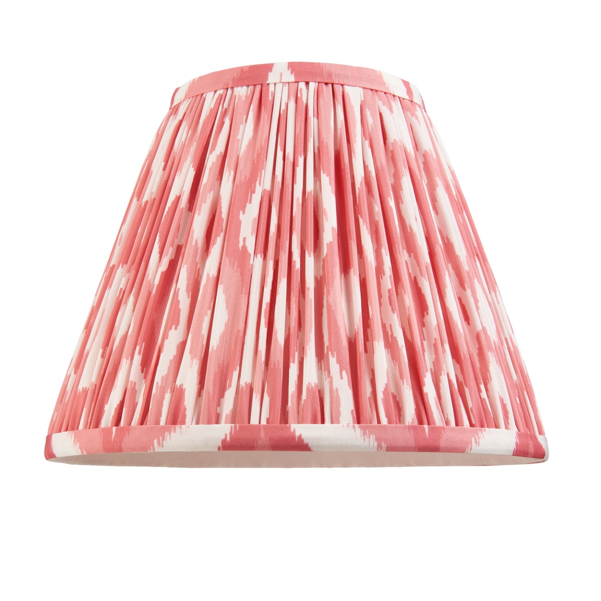 Endon 111339 Ikat Tapered Lamp Shade 25 cm Coral Pink
