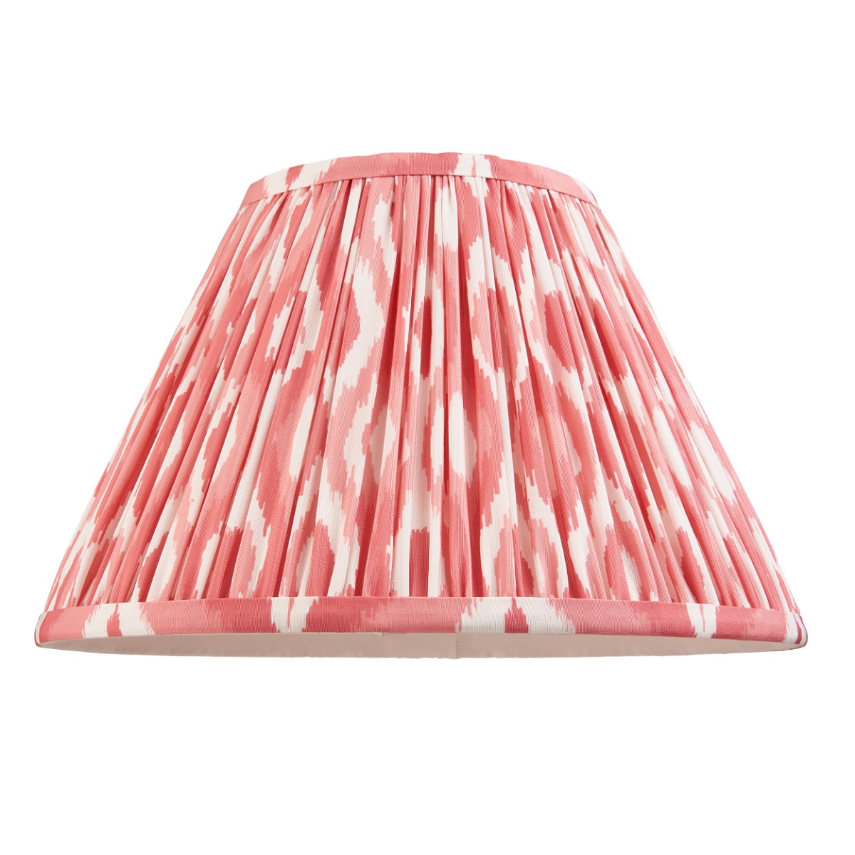 Endon 111340 Ikat Tapered Lamp Shade 30 cm Coral Pink