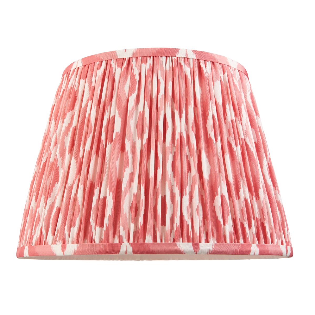 Endon 111341 Ikat Tapered Lamp Shade 35 cm Coral Pink