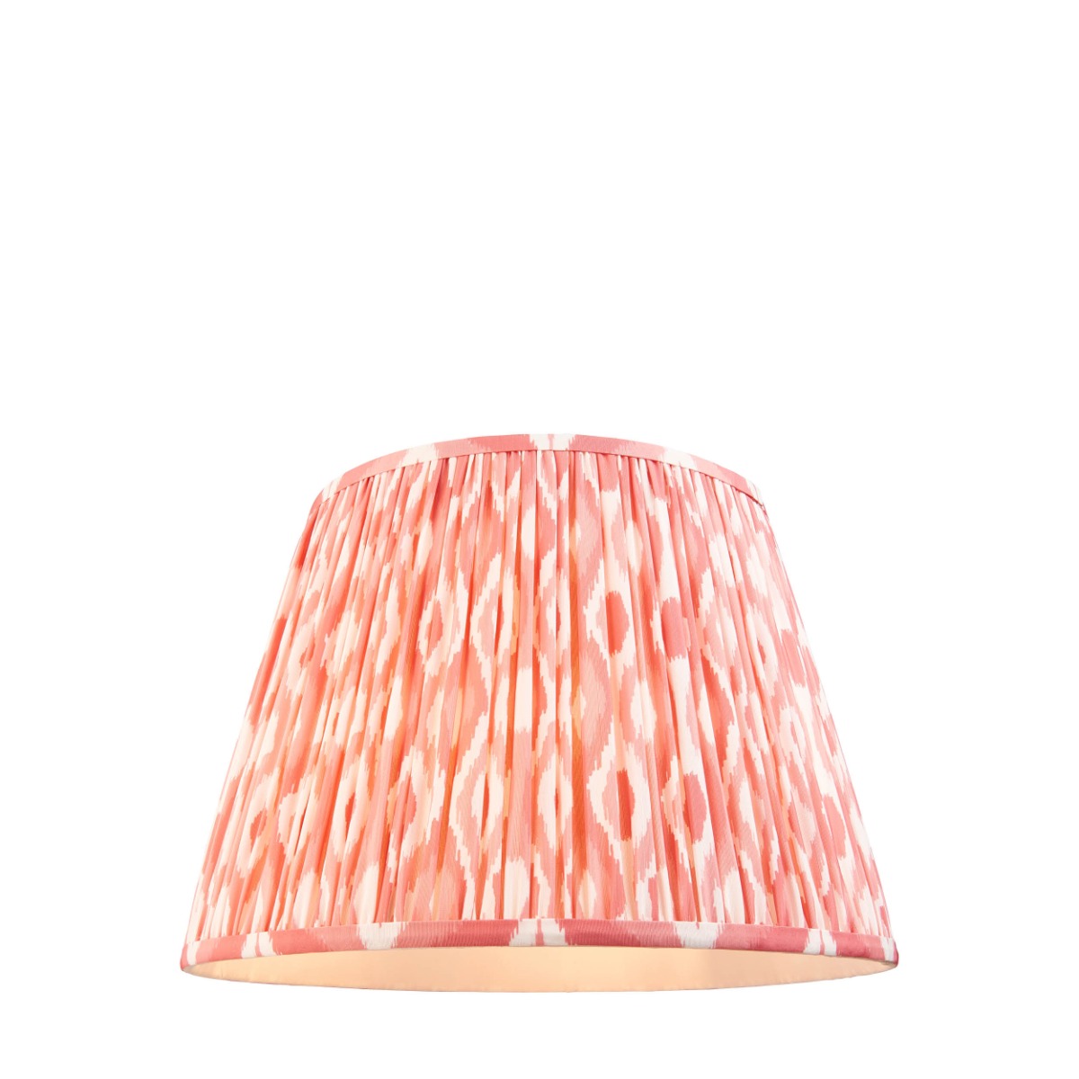 Endon 111342 Ikat Tapered Lamp Shade 40 cm Coral Pink