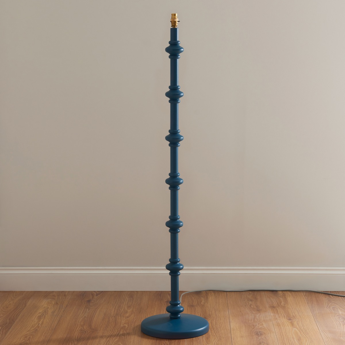 Endon 111605 Carnaby Floor Lamp Base In Satin Marlin Blue