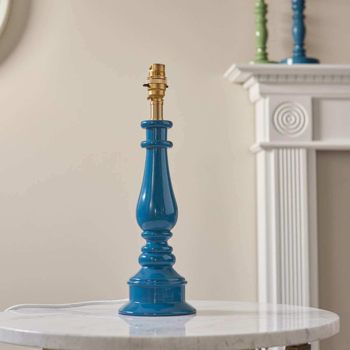 Endon 112165 Myrtle Table Lamp Base In Marlin Blue Finish