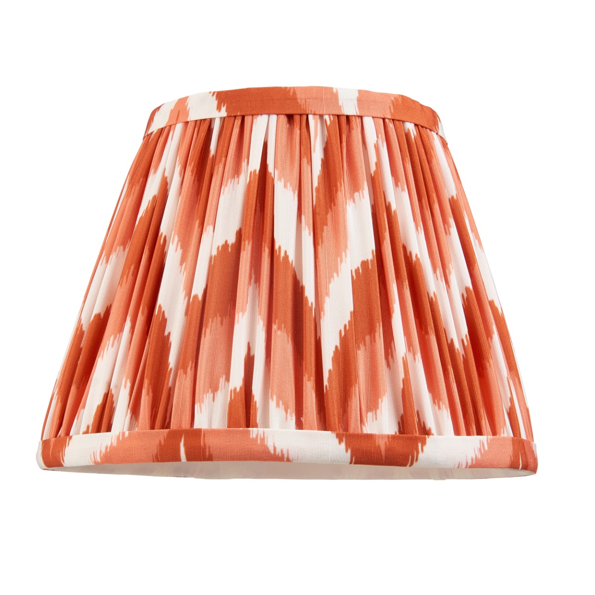 Endon 113071 Zigzag Tapered Lamp Shade 20 cm In Apricot Orange