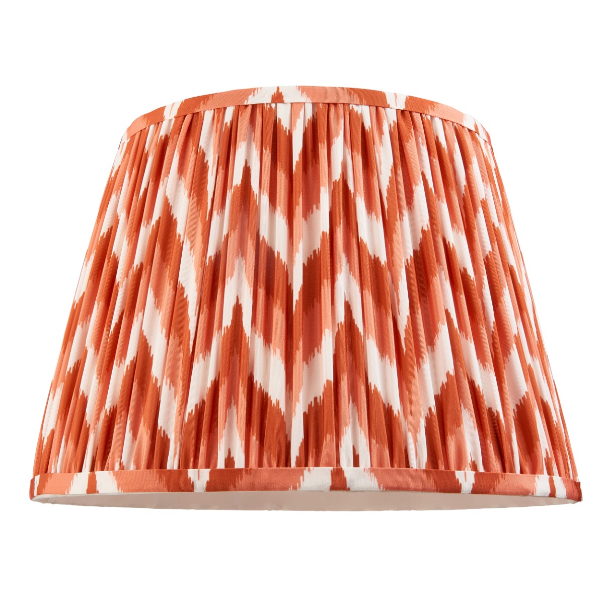 Endon 113074 Zigzag Tapered Lamp Shade 35 cm In Apricot Orange