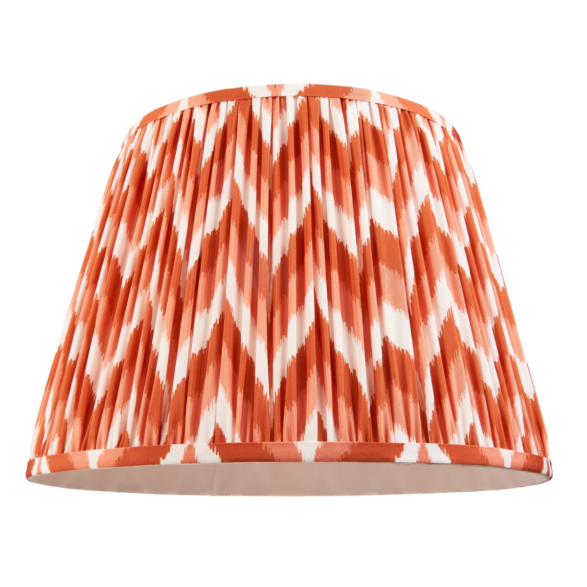 Endon 113075 Zigzag Tapered Lamp Shade 40 cm In Apricot Orange