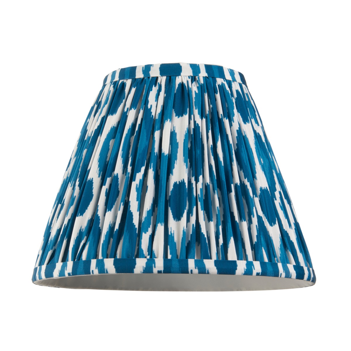 Endon 113090 Ikat Tapered Lamp Shade 25 cm In Marlin Blue