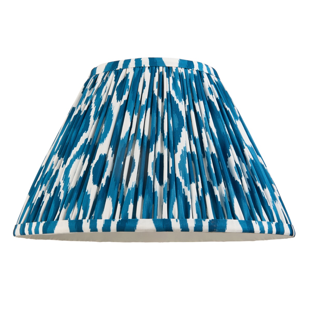 Endon 113091 Ikat Tapered Lamp Shade  30 cm In Marlin Blue
