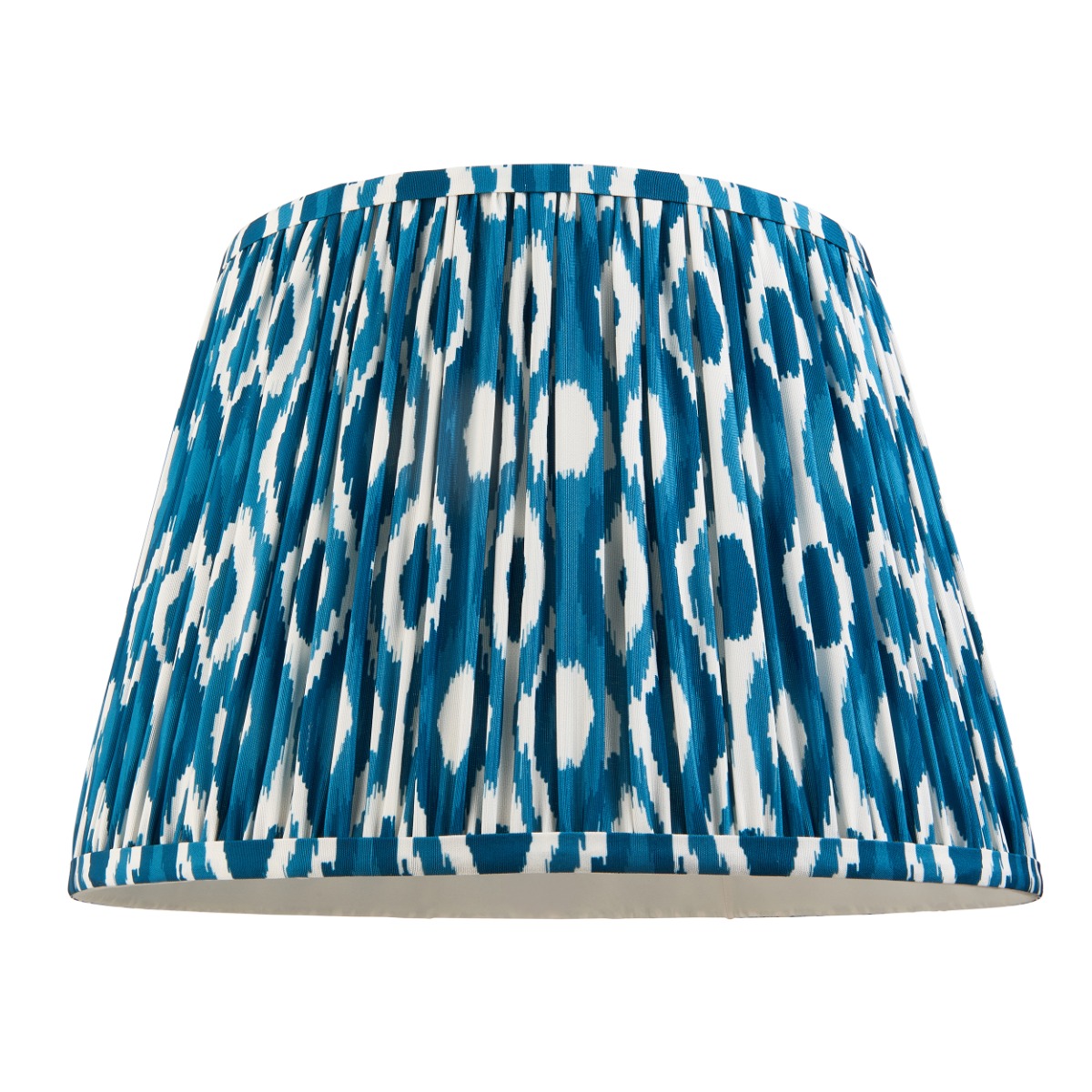 Endon 113092 Ikat Tapered Lamp Shade 35 cm In Marlin Blue
