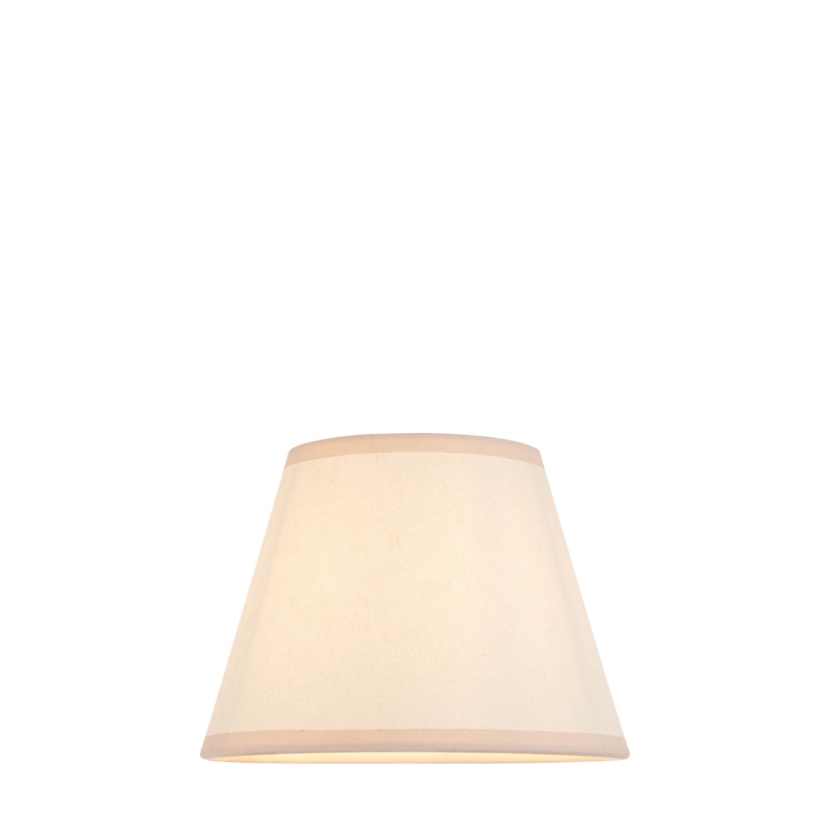 Endon 113175 Ivy Tapered Lamp Shade 20 cm In Vintage White Cotton Mix