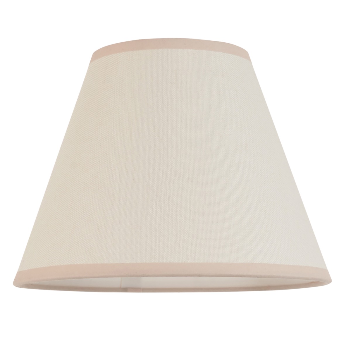 Endon 113176 Ivy Tapered Lamp Shade 25 cm In Vintage White Cotton Mix