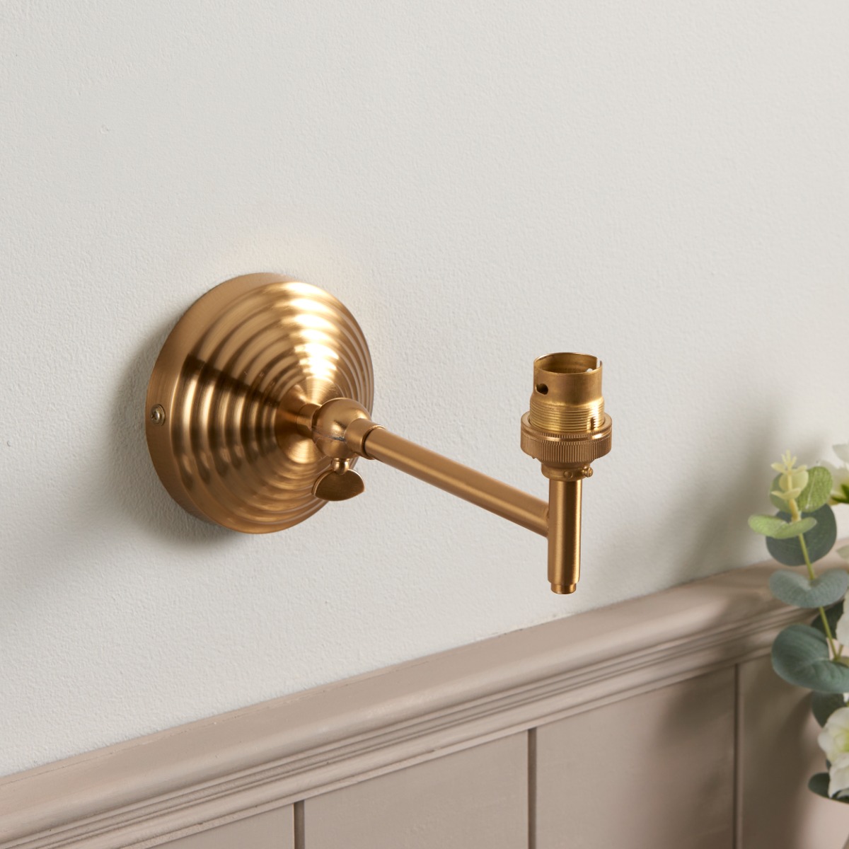 Endon 115065 Obelisk Fold Wall Light In Aged Brass Finish