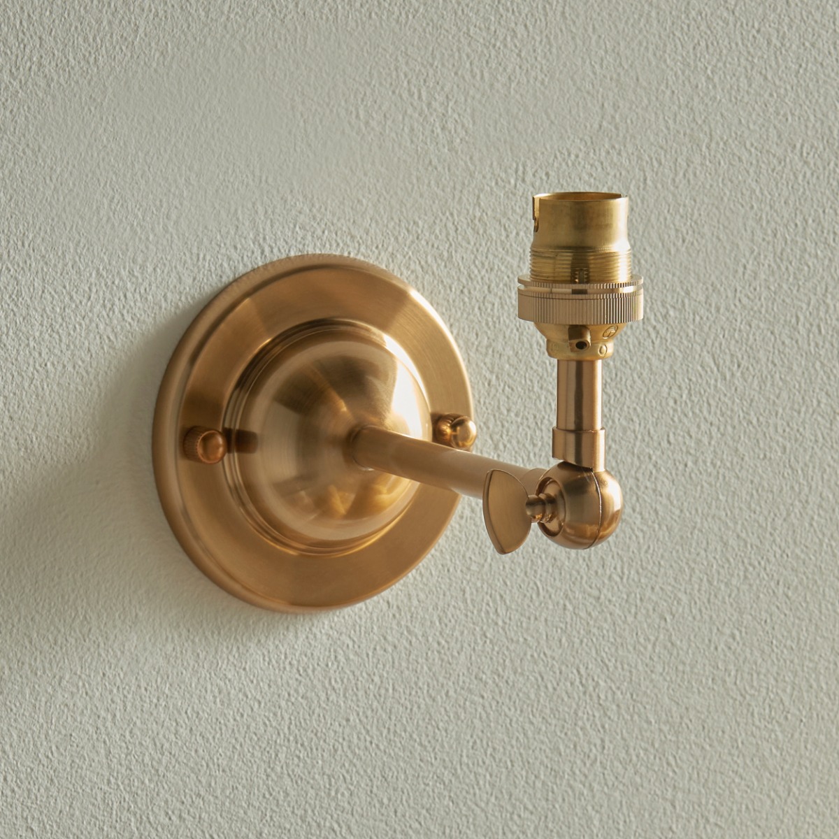 Endon 115067 Dome Wing Wall In Brushed Aged Brass Finish