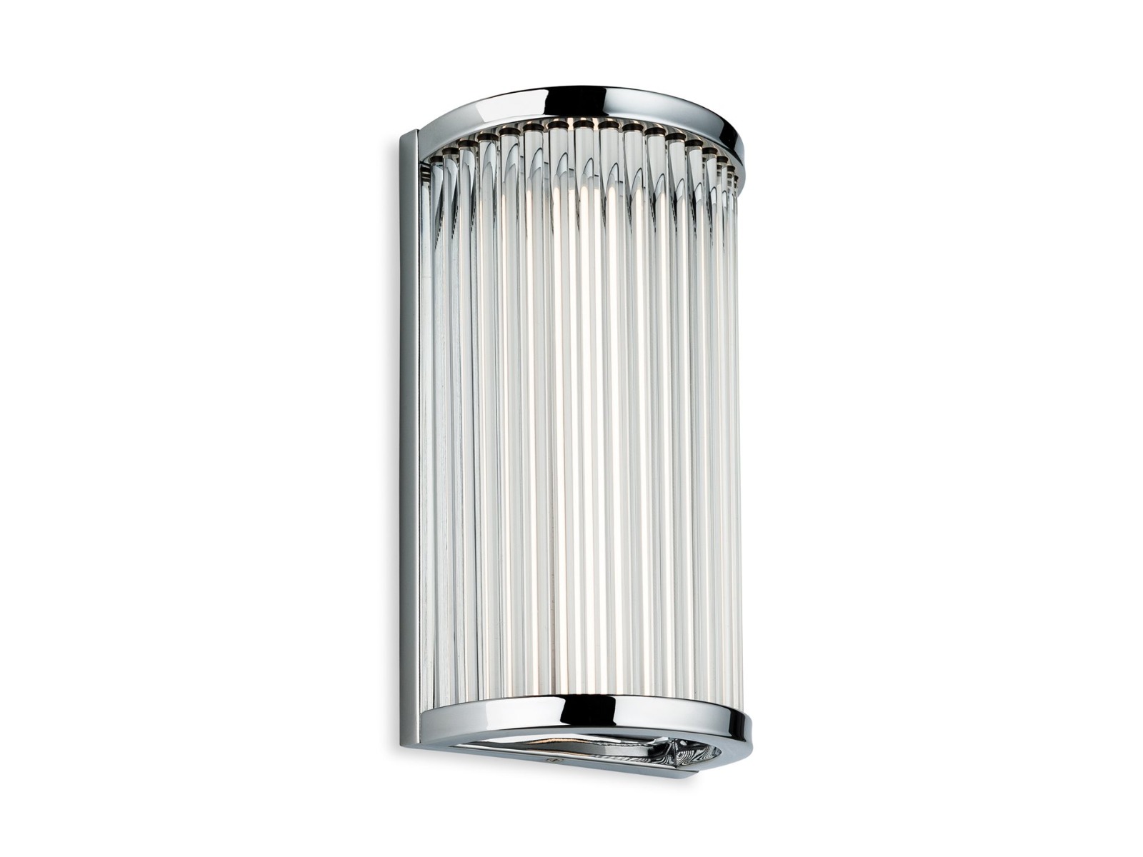 Firstlight 3705CH Jewel LED Bathroom Wall Light In Chrome With Clear Glass Rods - H: 250mm