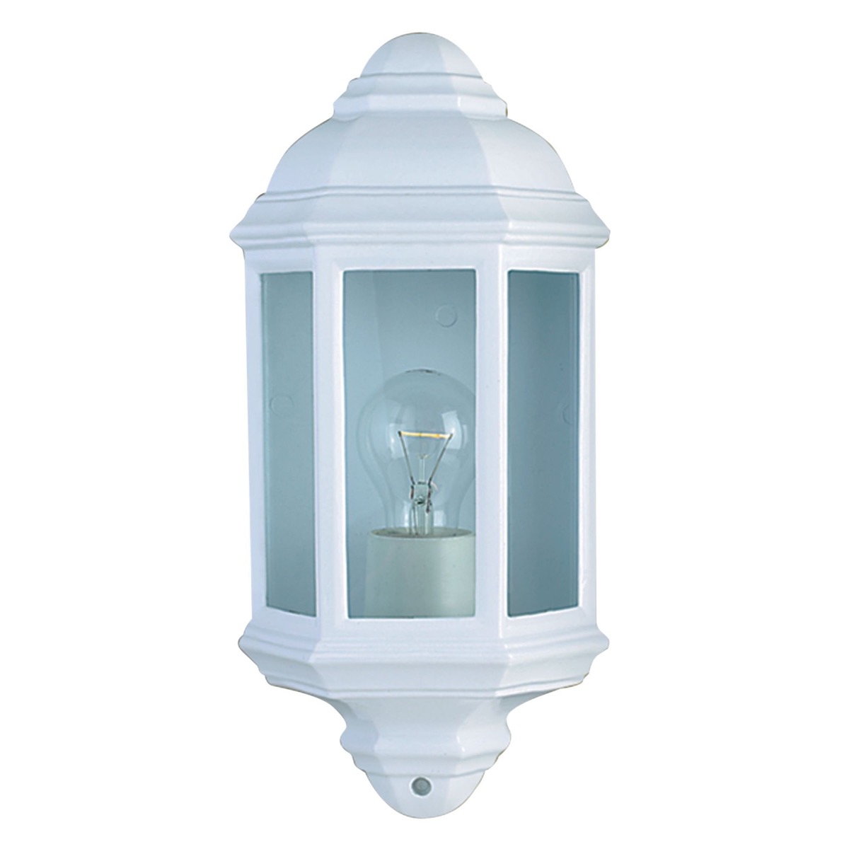 Searchlight 280WH 1 Light Outdoor Wall Lantern Light In White