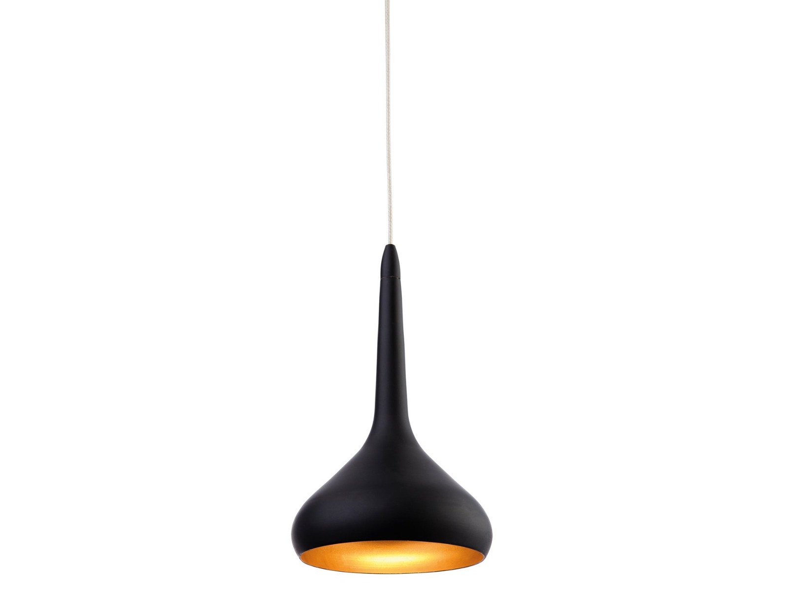 Firstlight 8613BK Bar LED Ceiling Pendant in Black and Gold Finish