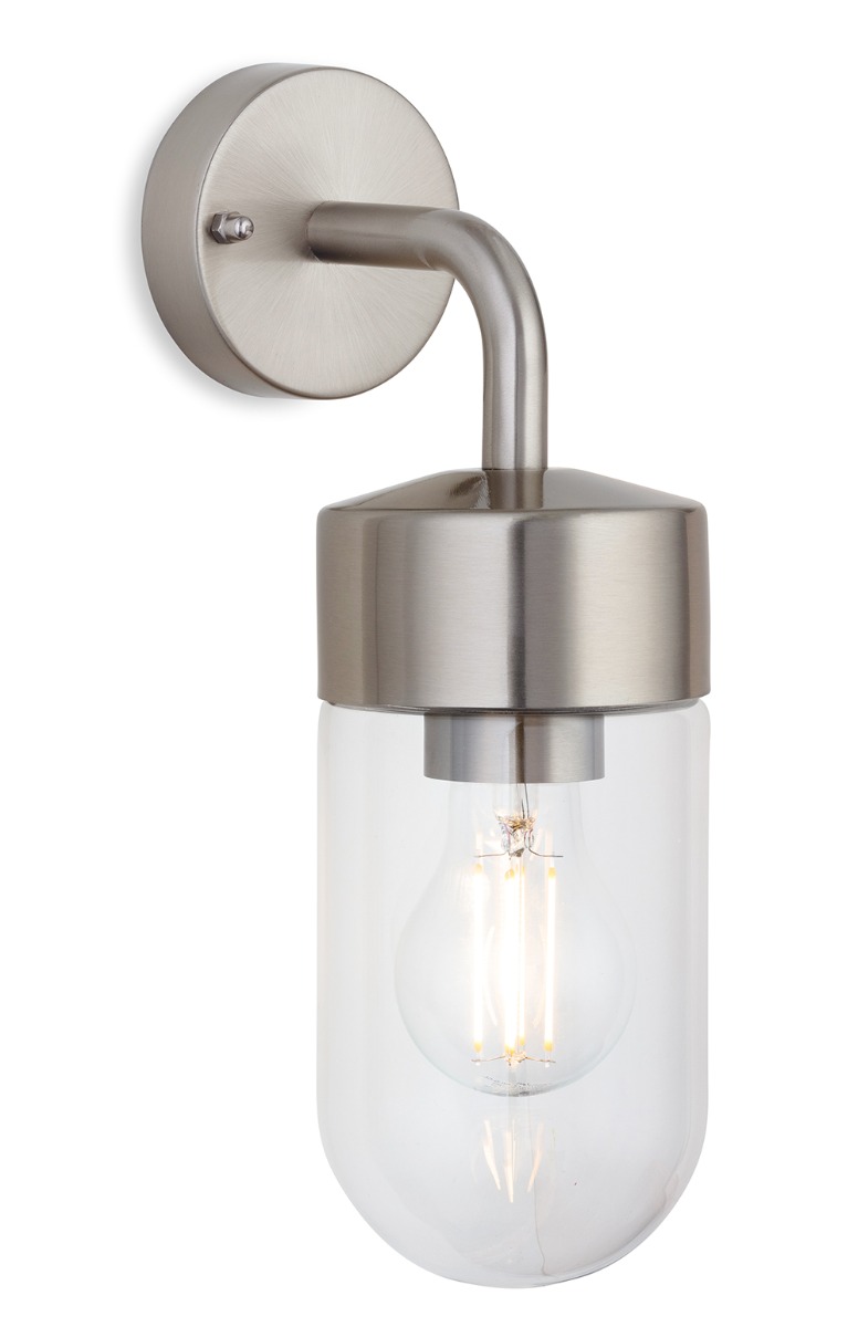 Firstlight 3831ST Brisbane Outdoor Wall Light In Stainless Steel IP44